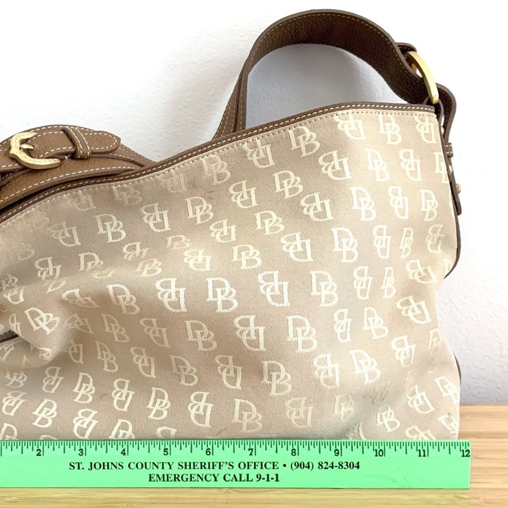 Vintage Canvas Monogram Dooney and Bourke Shoulder Bag - Picture 10 of 10